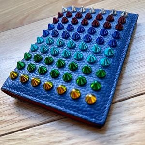 Christian Louboutin Sifnos Studded Card Holder